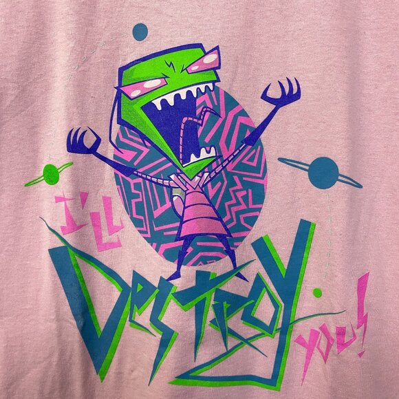 Nickelodeon Invader Zim I'll Destroy You T-Shirt Size Extra Large - Picture 2 of 4